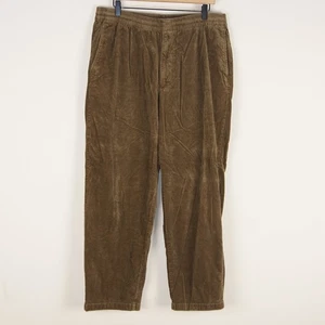 Pantalones al Tobillo Uniqlo Pana Fácil Unisex Marrón Talla XL - Imagen 1 de 9