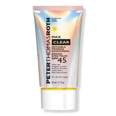 Gel protector Peter Thomas Roth Max transparente amplio espectro FPS 45 UVA/UVB Foto 1 de 3