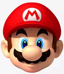 Super Mario Face EDIBLE Icing PRE-CUT Cake Topper 4 INCH / 5 INCH (WIDTH) - Picture 1 of 15