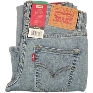 Levi 511 Slim Fit Size 8 W25/L25 New With Tags Light Blue Item 1603530 2 pairs - Picture 1 of 3
