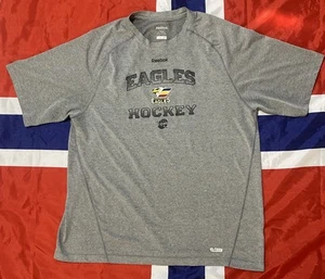 Camiseta deportiva grande gris Reebok ECHL Colorado Eagles hockey SpeedWick para hombre - Imagen 1 de 9