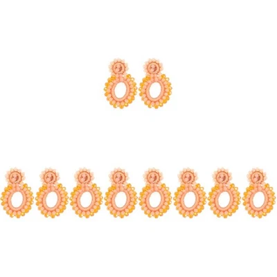  5 Pairs Ohrschmuck Damen Statement Tropfen Ohrringe Perlenohrringe - Bild 1 von 4