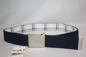 Quiksilver reversible navy white black adjustable juniors fabric Belt S M L XL - Picture 1 of 1