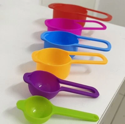 6 PCS-New Plastic Measuring Cups and Spoons Kitchen Tools #Free Ship - Image 1 of 4