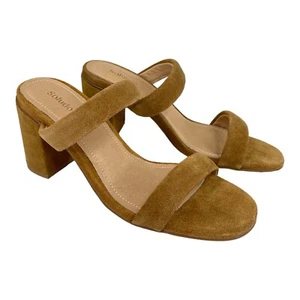 Soludos Women's Brown Suede INES Double Strap Slip-On Pumps Size 5 S14 - Picture 1 of 7
