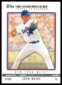 2009 TOPPS TICKET TO STARDOM #135 JOHN MAINE NEW YORK METS - Picture 1 of 2