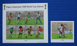 Palau (#463-464) Juego de hojas MNH Juegos Mundial 1998 - Imagen 1 de 3