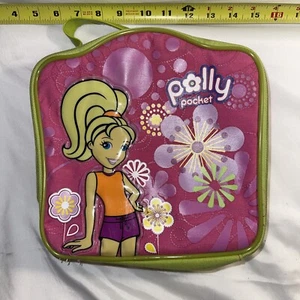 Polly Pocket Pink and Chartreuse Lunchbox, Doll Case 2007. B4 - Picture 1 of 9