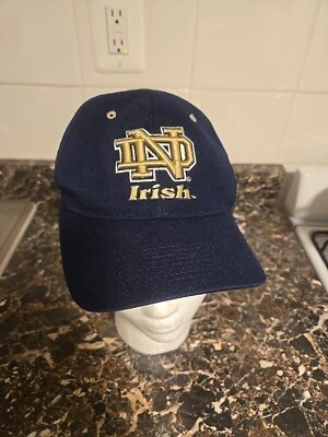 Vintage Notre Dame ZEPHYR IRISH Logo Fitted Hat NCAA WOOL Size 6 3/4 ND Fighting - Image 1 of 4