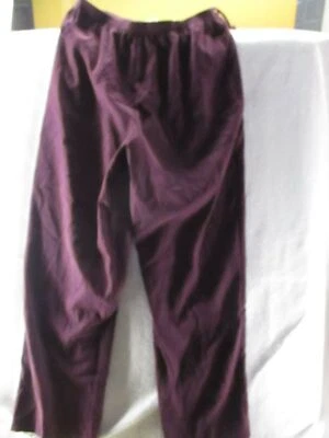 Pantalones Sarah Bentley púrpura grandes cintura elástica Foto 1 de 4