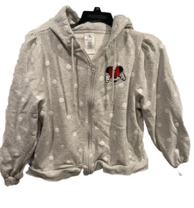 Girls Disney Minnie Mouse 2 Piece Long Sleeve Hoodie & Polka Dot Leggings Sz XL - Picture 1 of 10