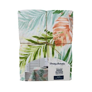Tommy Bahama Tablecloth Tropical Palm Leaves Fronds 60" x 84" Easy Care Indoor - Picture 1 of 3