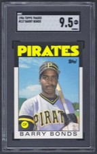 1986 Topps Traded #11T Barry Bonds RC Graded SGC 9.5 - Pittsburgh Pirates