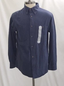 Duluth Trading Blue Free Swinging Flannel Button Down Shirt Size Med NWT - Picture 1 of 8