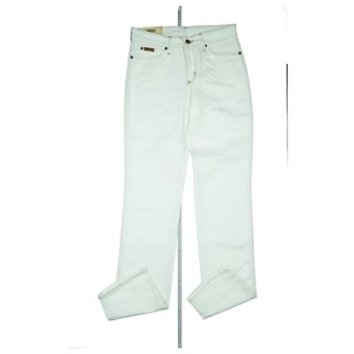 Wrangler Rojo Cuerpo Recto Mujer Vaqueros W28 L34 Blanco Crema Clínica Nuevo - Imagen 1 de 4