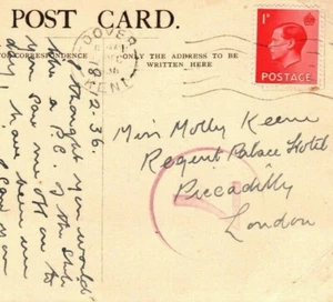 GB KEVIII SHIP PPC Dunluce Castle MARITIME 1936 Dover {samwells-covers}MA161 - Picture 1 of 6