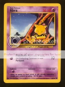 Pokemon 43/102 Abra Base Set Unlimited Common NM - Picture 1 of 2