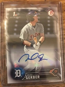 2016 Bowman Retail Prospect Autographs #PA-MG Mike Gerber Auto Rookie - Picture 1 of 2