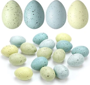 32 Pcs Easter Speckled Eggs 2.4 Inch Plastic Speckled Eggs Bowl and Vase Filler - Picture 1 of 5