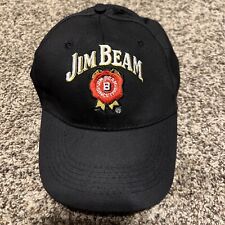 Jim Beam Adjustable Embroidered Strap Back Hat Cap Bourbon Whiskey Black