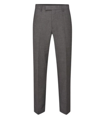 Skopes Hombre Harcourt Ajuste a Medida Pantalón En Gris Cintura 34-62, - Imagen 1 de 4