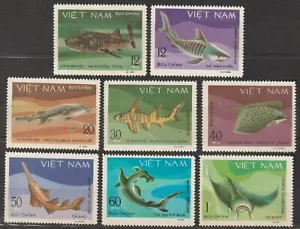 1980 Vietnam Stamps Saltwater Fish Collection Sc # 1070-1077 MNH - Picture 1 of 1