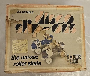 Vintage Disco Roller Skates w/KEY & Box Hopkins & Allen 1970 Youth - Picture 1 of 7