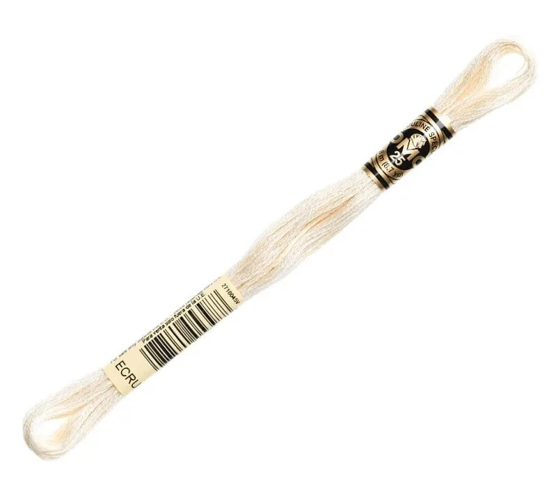 Hilo bordado/puntada en X DMC® #48-498, blanco, crudo - por madeja - tu elección Foto 1 de 1