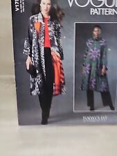 Vogue 1756 EASY All Size Loose Duster Jacket Trench Coat Stand Up Collar Pattern