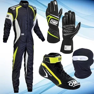 NEW OMP Go Kart Racing Suit Complete Kart Kit Level2 Shoe/Gloves (SUBLIMATION ) - Picture 1 of 5