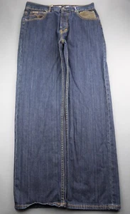 Pantalones de mezclilla para hombre LR Geans Lifted Research LRG sueltos rectos talla 34 (Sr 34x32) - Imagen 1 de 11