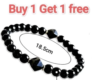 Genuine Black tourmaline Stones, body detox, for men, women, buy 1 Get 1 free - Picture 1 of 3