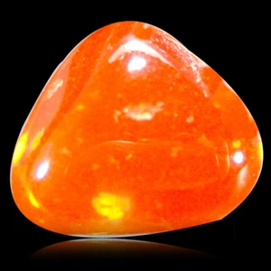 1.11 ct Pretty AAA Fancy Cabochon Shape (8 x 7 mm) Red Red Fire Opal Loose Stone - Picture 1 of 1