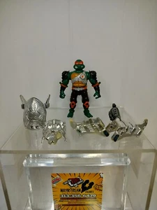 VTG 1995 PLAYMATES TMNT Teenage Mutant Ninja Turtles METAL MUTANTS MICHELANGELO  - Picture 1 of 6