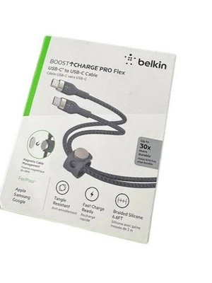 Belkin BOOSTCHARGE Braided Charging Sync Cable USB-C - USB-C for iPhone Samsung - Image 1 of 4