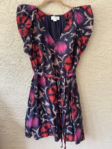 Velvet By Graham & Spencer Jenna Silk-Blend Mini Dress Small Anthropologie - Picture 1 of 9
