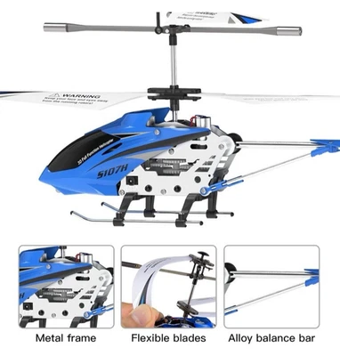 Syma S107H Remote Control 2.4Ghz Led Light Rc Helicopter 3.5 Channels With Gyro - Image 1 of 4