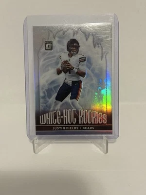 2021 Panini Donruss Optic - White Hot Rookies Justin Fields Holo Prizm RC!! - Image 1 of 2