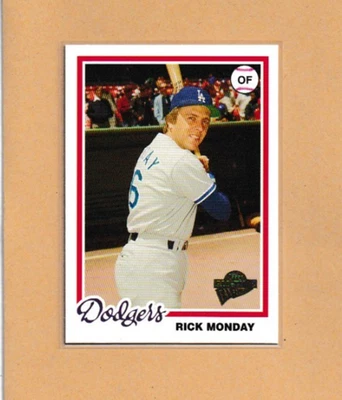 2005 Topps All-Time Fan Favorites - Rick Monday #110 Los Angeles Dodgers - Image 1 of 3
