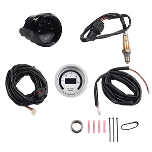Air Fuel Ratio Wideband Gauge 52mm Digital 30-4110 with 4.9 LSU Sensor - Picture 1 of 14