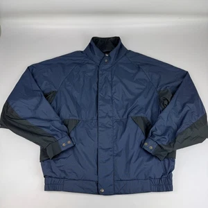 Chaqueta de golf Dryjoys by FootJoy para hombre talla L azul a presión cremallera completa pata de gallo de golf - Imagen 1 de 9