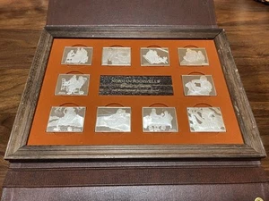 Norman Rockwell's Fondest Memories 1st Ed 10 Proof Set Pure .925 Bars - Imagen 1 de 4