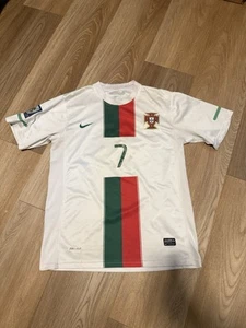 PORTUGAL Distressed 2010 2011 AWAY FOOTBALL SHIRT SOCCER JERSEY NIKE #7 RONALDO - Picture 1 of 7