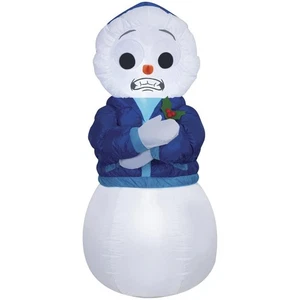 6' LED Animated Snowman w/ Googly Eyes Christmas Inflatable Yard Holiday Decor - Picture 1 of 12