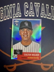 2022 Topps Chrome Platinum Anniversary Colton Welker #26 Refractor Rookie Card - Bild 1 von 3