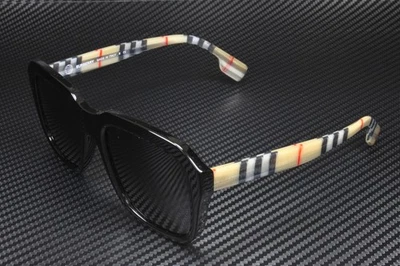 BURBERRY Astley BE4350 395287 Black Dark Grey 55 mm Men's Sunglasses - Image 1 of 4