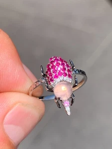 18ct gold diamond bug night and day ring - Picture 1 of 12