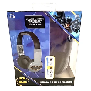 DC Comics Batman Niños Seguro Auriculares con Cable Edades 3-9 Tecnología Limitadora de Volumen 85dB - Imagen 1 de 14