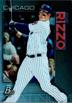 2020 Bowman Platinum Anthony Rizzo #23 Chicago Cubs Baseball Card - Image 1 of 2
