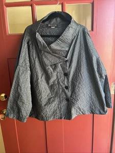 Dress To Kill Jane Mohr Lagenlook Streifen Top Bluse OS Art To Wear Made in USA - Bild 1 von 11